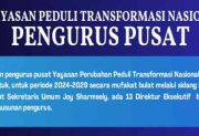 Pengurus Pusat Yayasan Peduli Transformasi Nasional